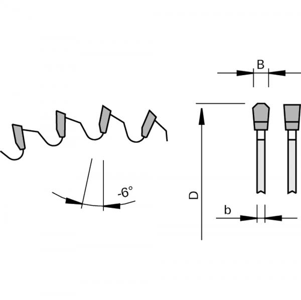 Stehle 58808236  NE-Kapp-Kreissägeblatt Zeichnung